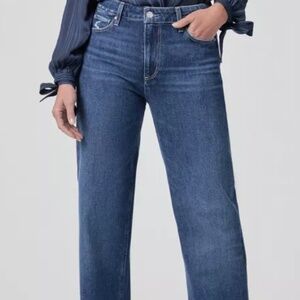 PAIGE denim Leenah midrise denim in Verdigris